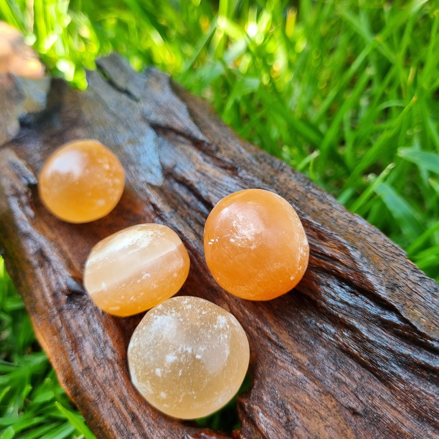 Peach Selenite Tumbled Stone