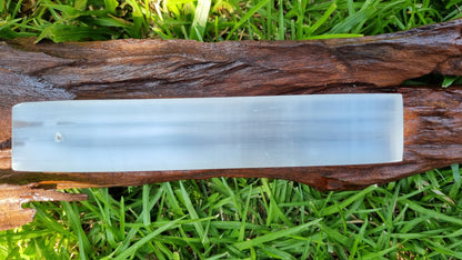 Selenite Flat Slab Incense Holder