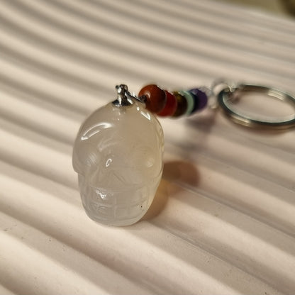 Skull Chakra Keyring