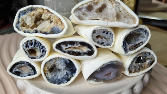 Druzy Agate Geode halfs