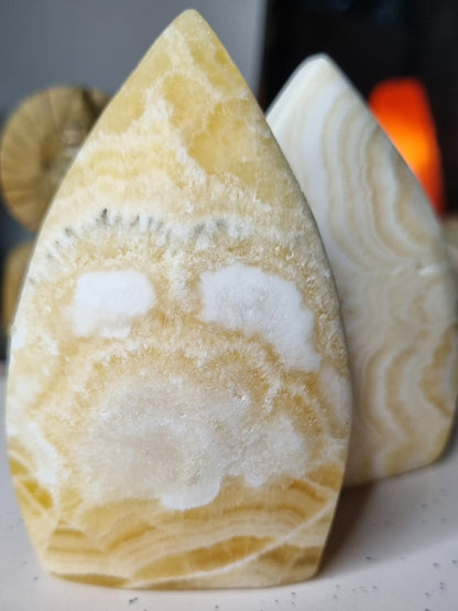 Orange Calcite Ornaments