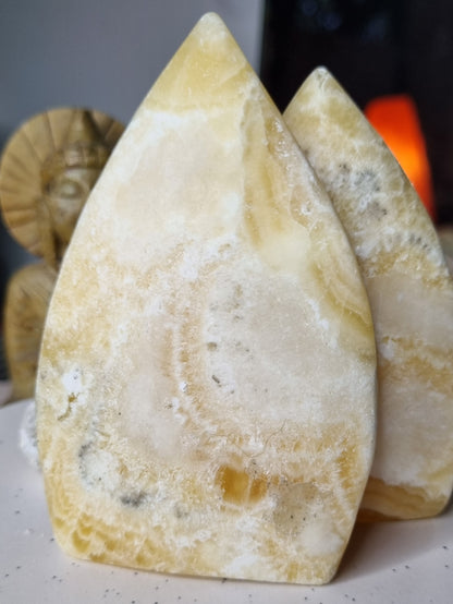 Orange Calcite Ornaments