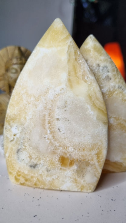 Orange Calcite Ornaments