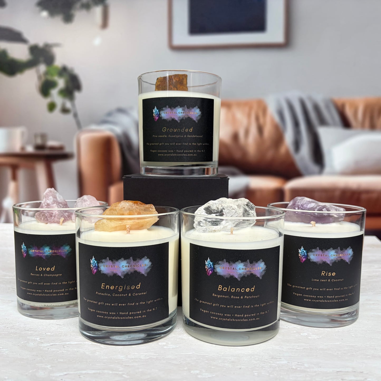 Rise- Amethys Candle with Rise Meditation