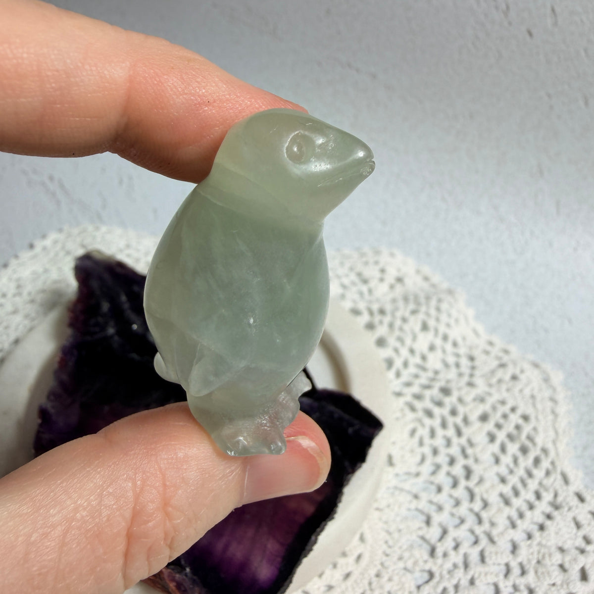 Green Fluorite Penguin