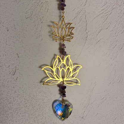Crystal Suncatchers - Lotus flower
