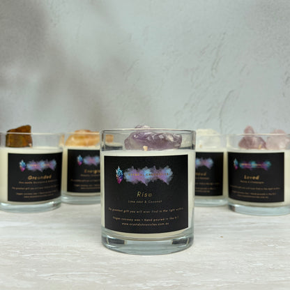 Rise- Amethys Candle with Rise Meditation