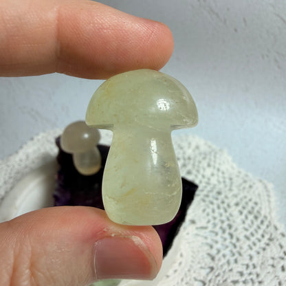 Fluorite Mushroom Carvings