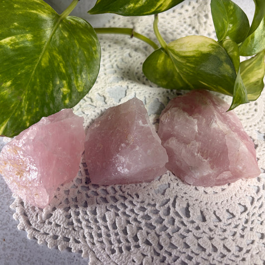 Rose Quartz Raw Chunks