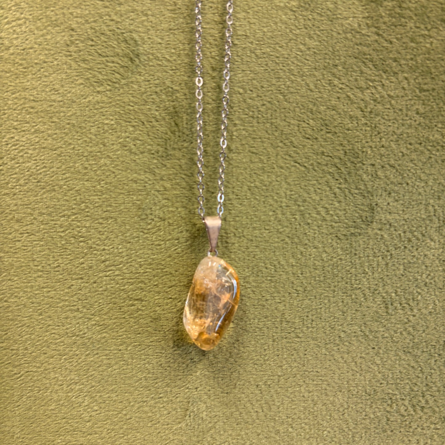 Citrine Tumble Necklace (HTA)