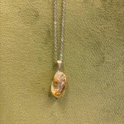 Citrine Tumble Necklace (HTA)