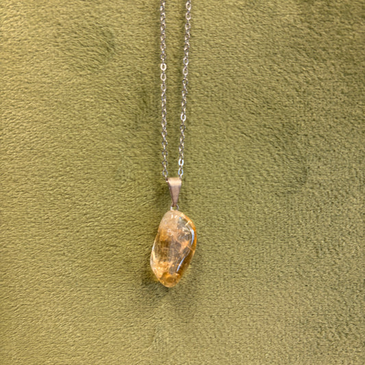 Citrine Tumble Necklace (HTA)