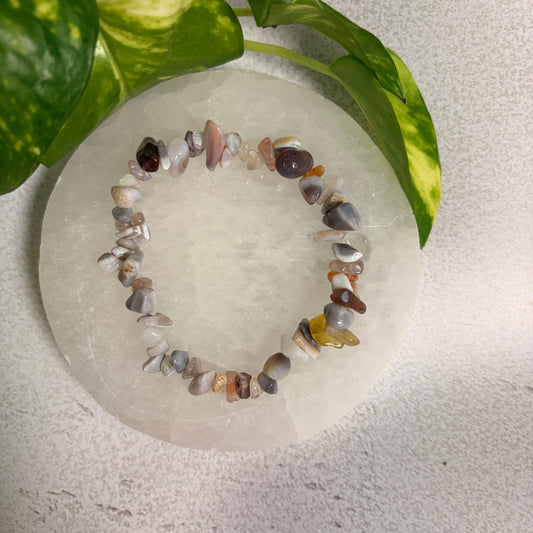 Rainbow Agate Chip Bracelet