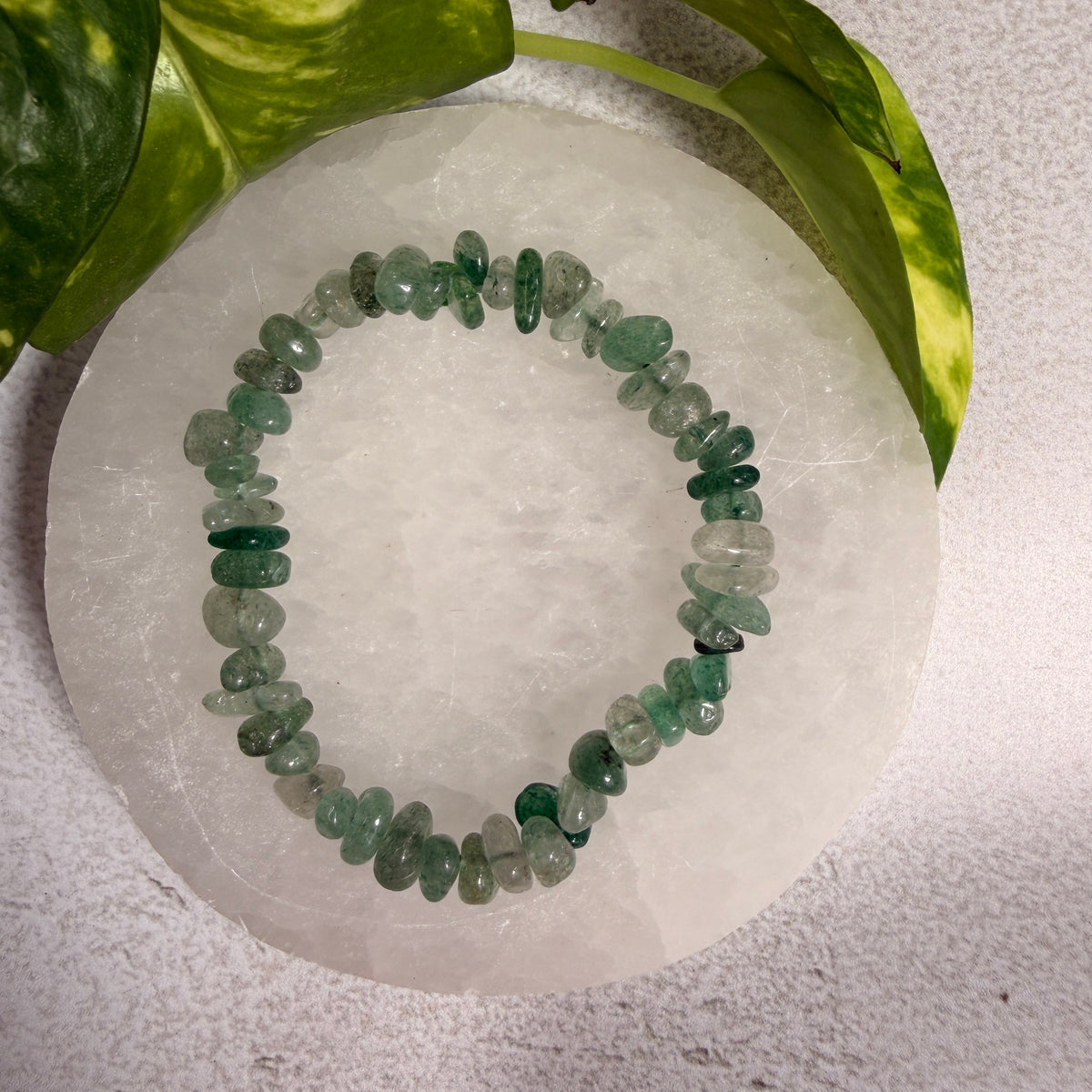 Green Aventurine Chip Bracelet
