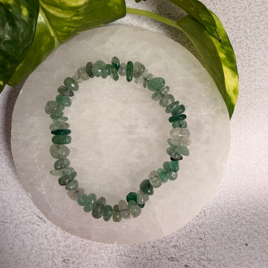 Green Aventurine Chip Bracelet