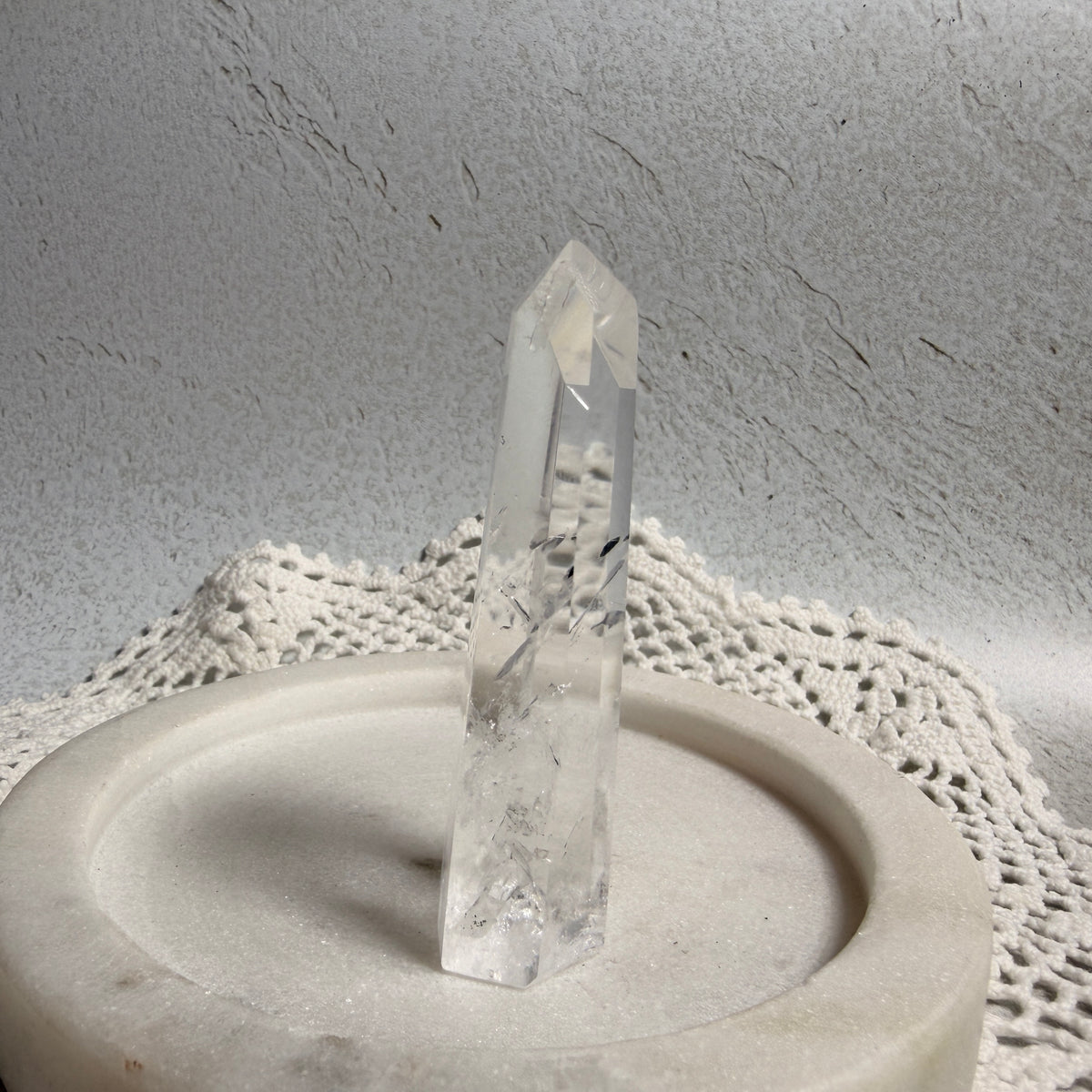 Clear Quartz Tower 1