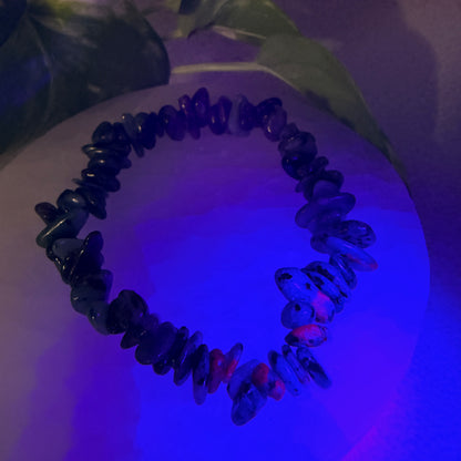Ruby Zoisite Chip Bracelet