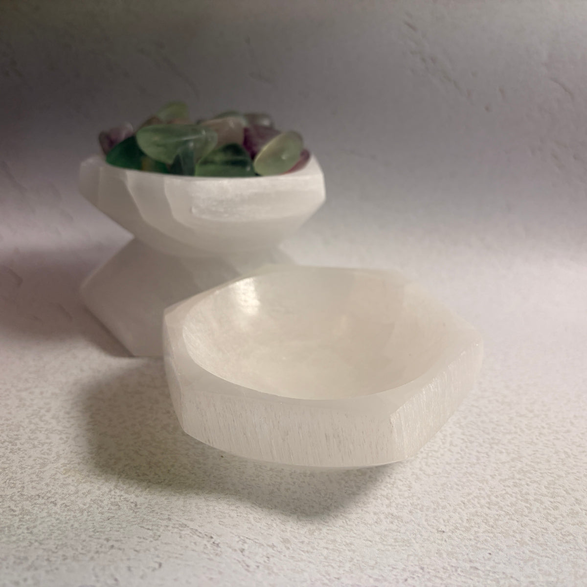 Hexagonal Selenite Bowl