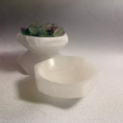 Hexagonal Selenite Bowl
