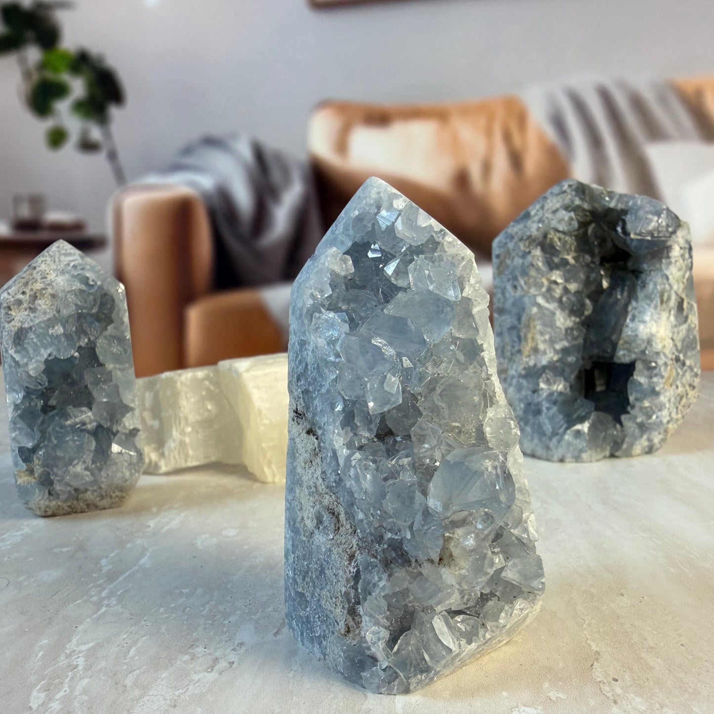 Celestite Raw Tower - small 1