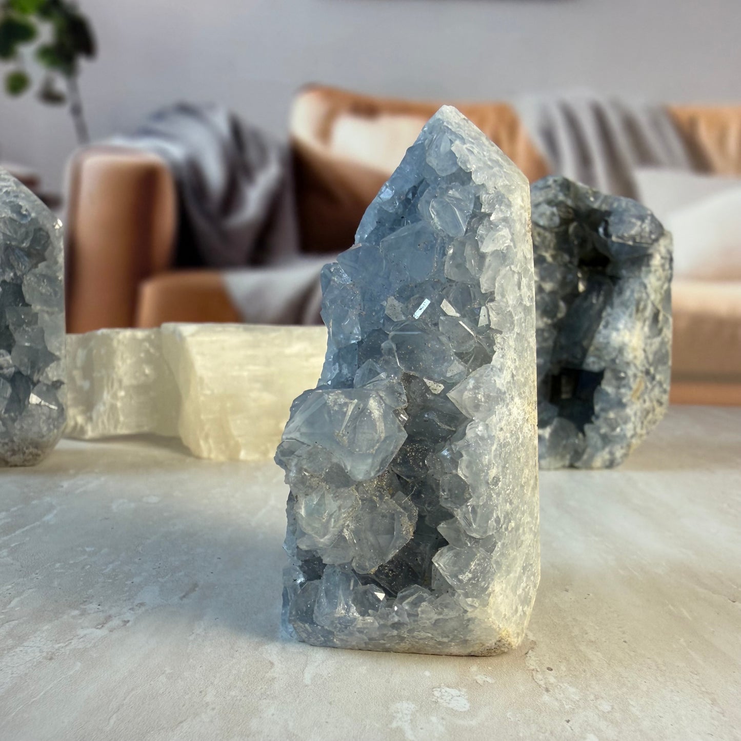 Celestite Raw Tower - small 1