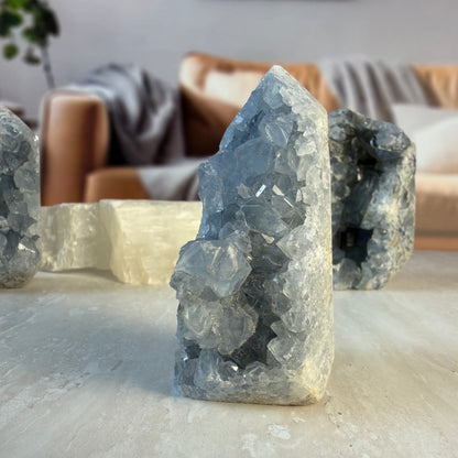 Celestite Raw Tower - small 1