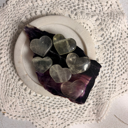 Fluorite Heart Carvings