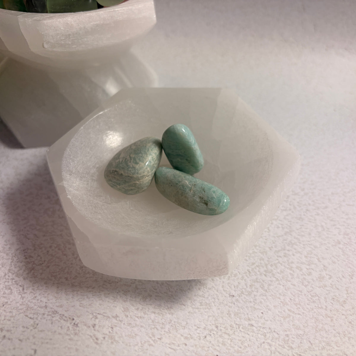 Hexagonal Selenite Bowl