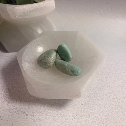 Hexagonal Selenite Bowl