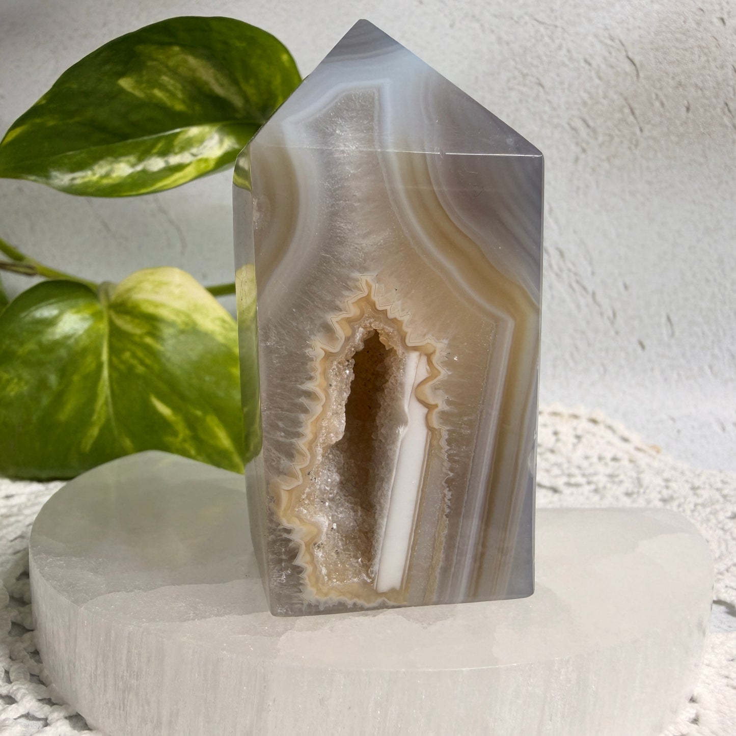 Druzy Agate Tower 4