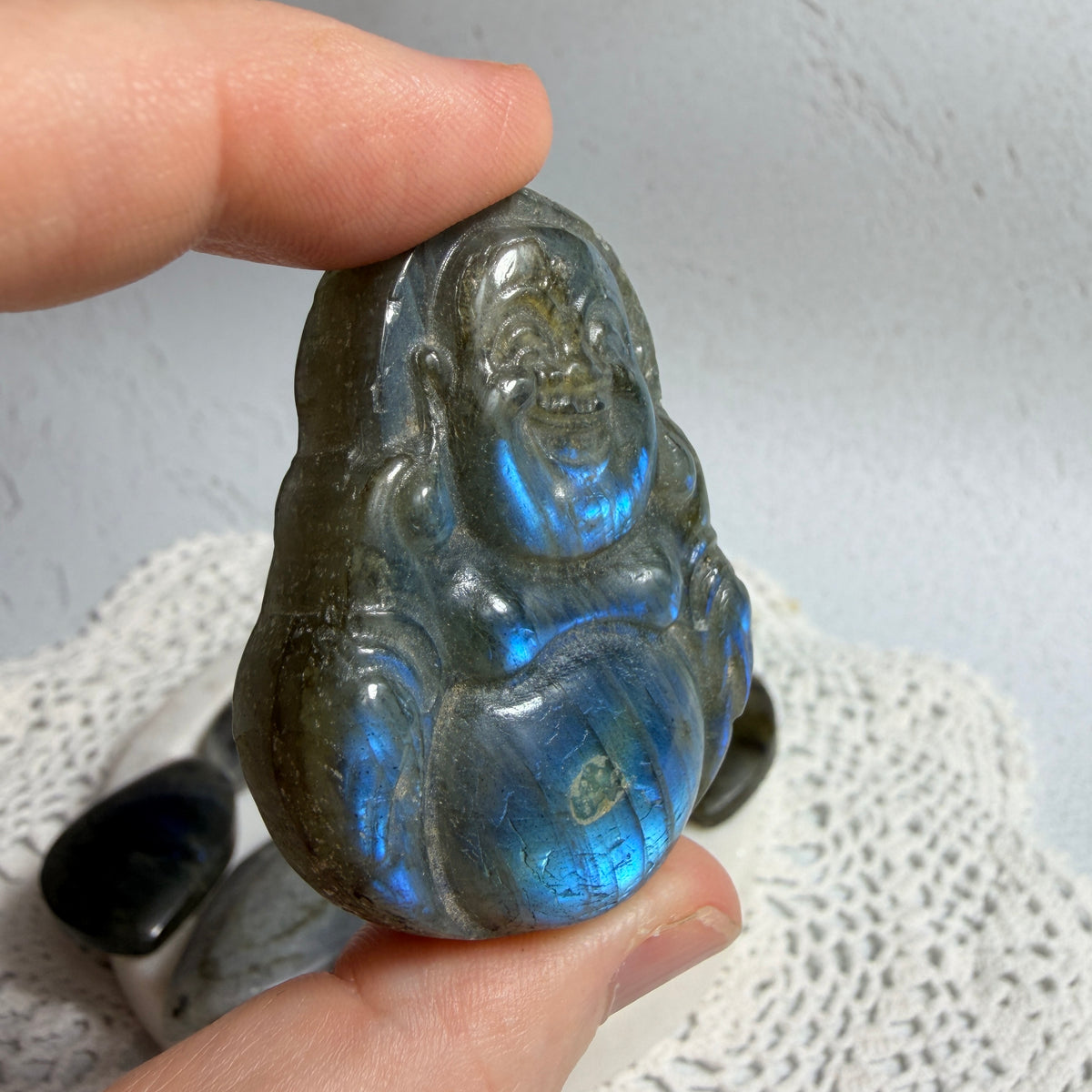Labradorite Buddha