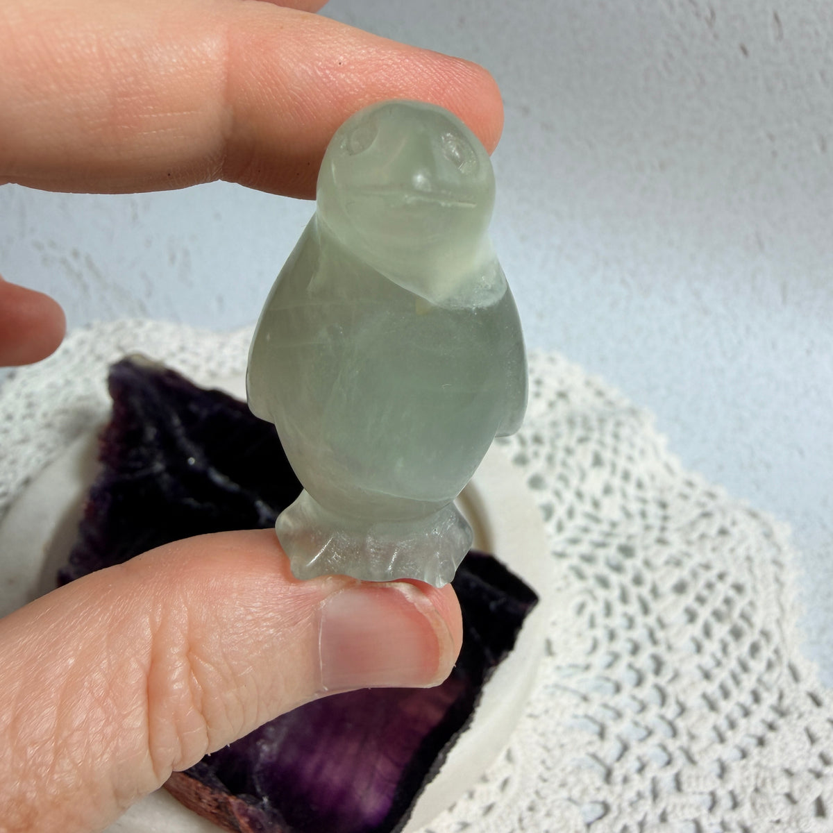 Green Fluorite Penguin