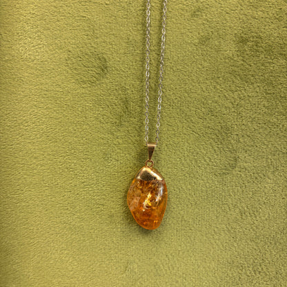 Citrine Tumble Necklace (HTA)