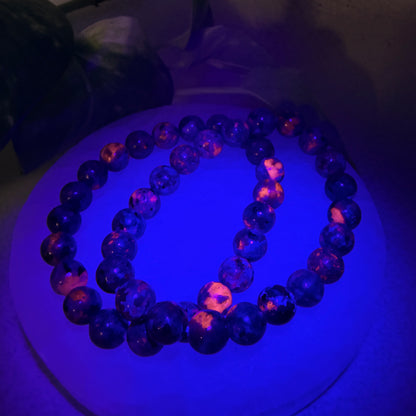 Yooperlite 8mm bead bracelet