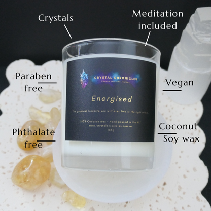 Energised - Citrine Candle with Energised Meditation
