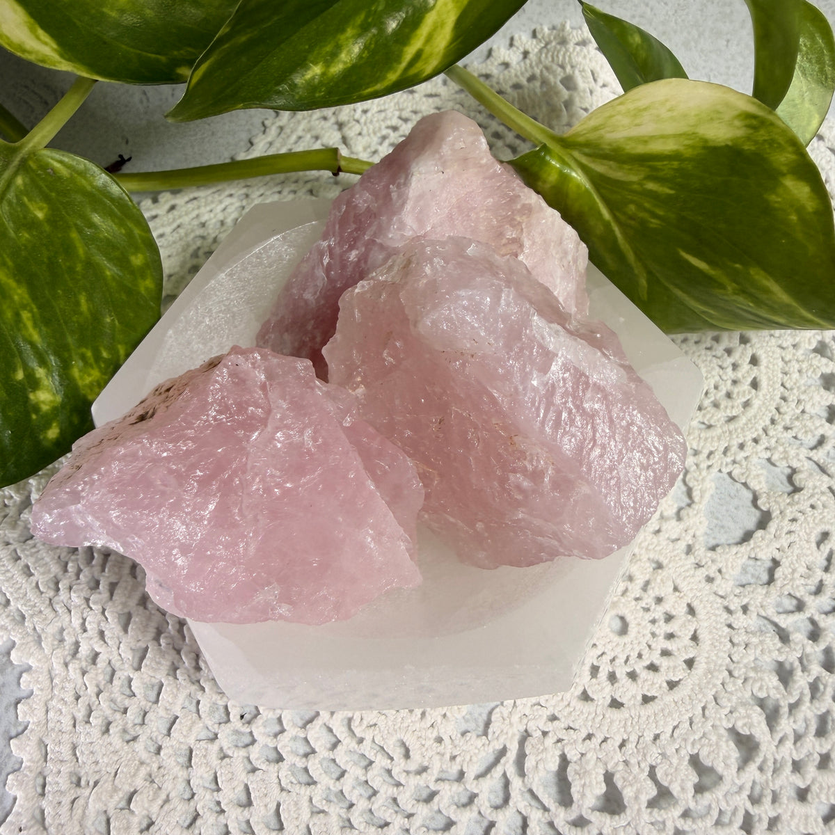 Rose Quartz Raw Chunks