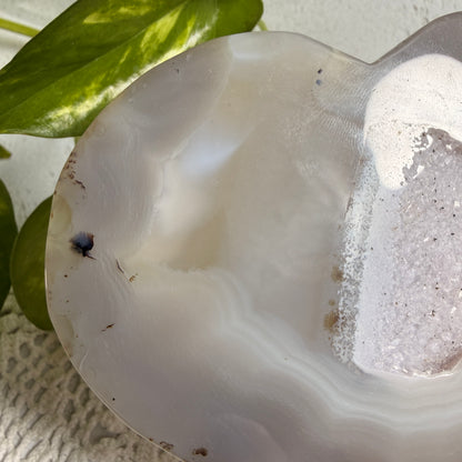 Dendritic Druzy Agate Heart 2