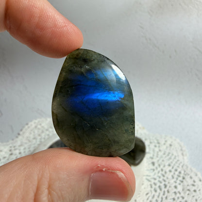 Labradorite Cabochon Leaves