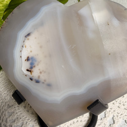 Dendritic Druzy Agate Heart 2