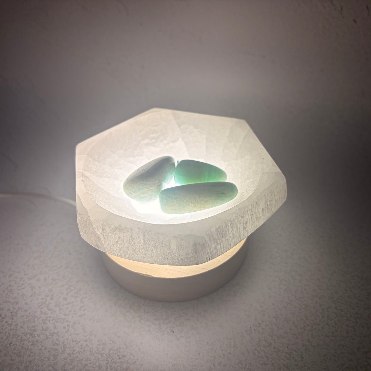 Hexagonal Selenite Bowl