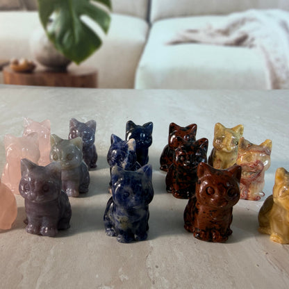 Mini Cat carvings