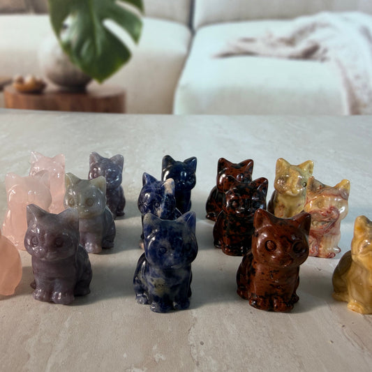Mini Cat carvings