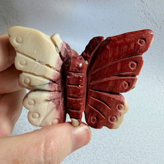Mookaite Butterfly Carving