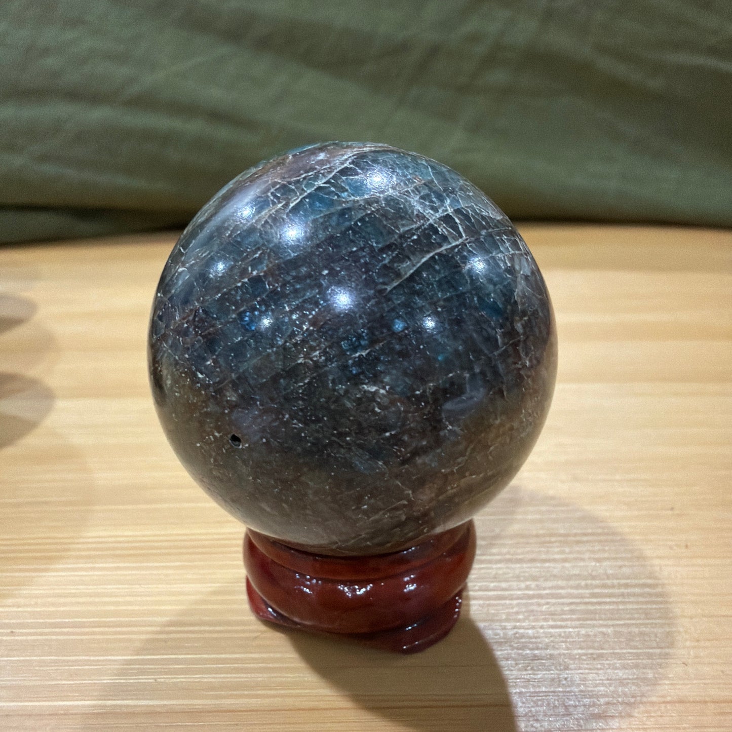 Blue Apatite Spheres