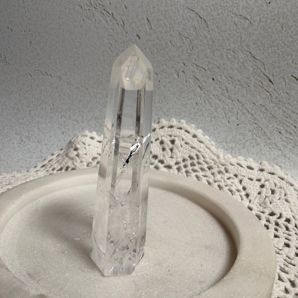 Clear Quartz Tower 1