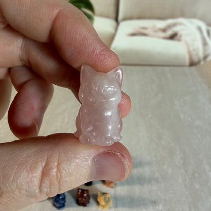 Mini Cat carvings