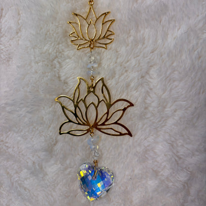 Crystal Suncatchers - Lotus flower