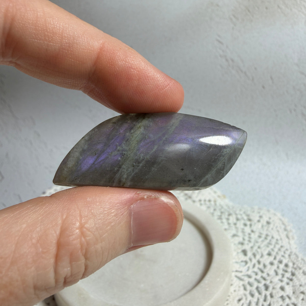Labradorite Cabochon Leaves