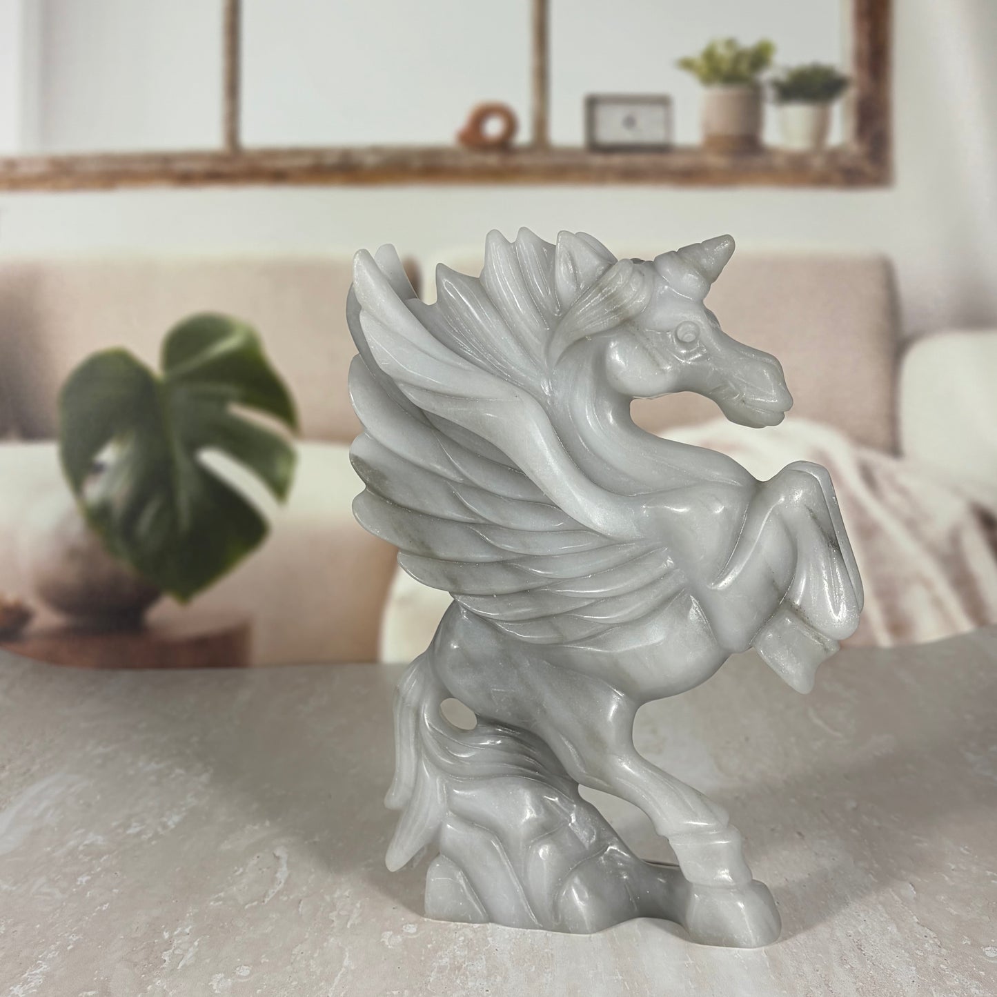 Jasper carved unicorn