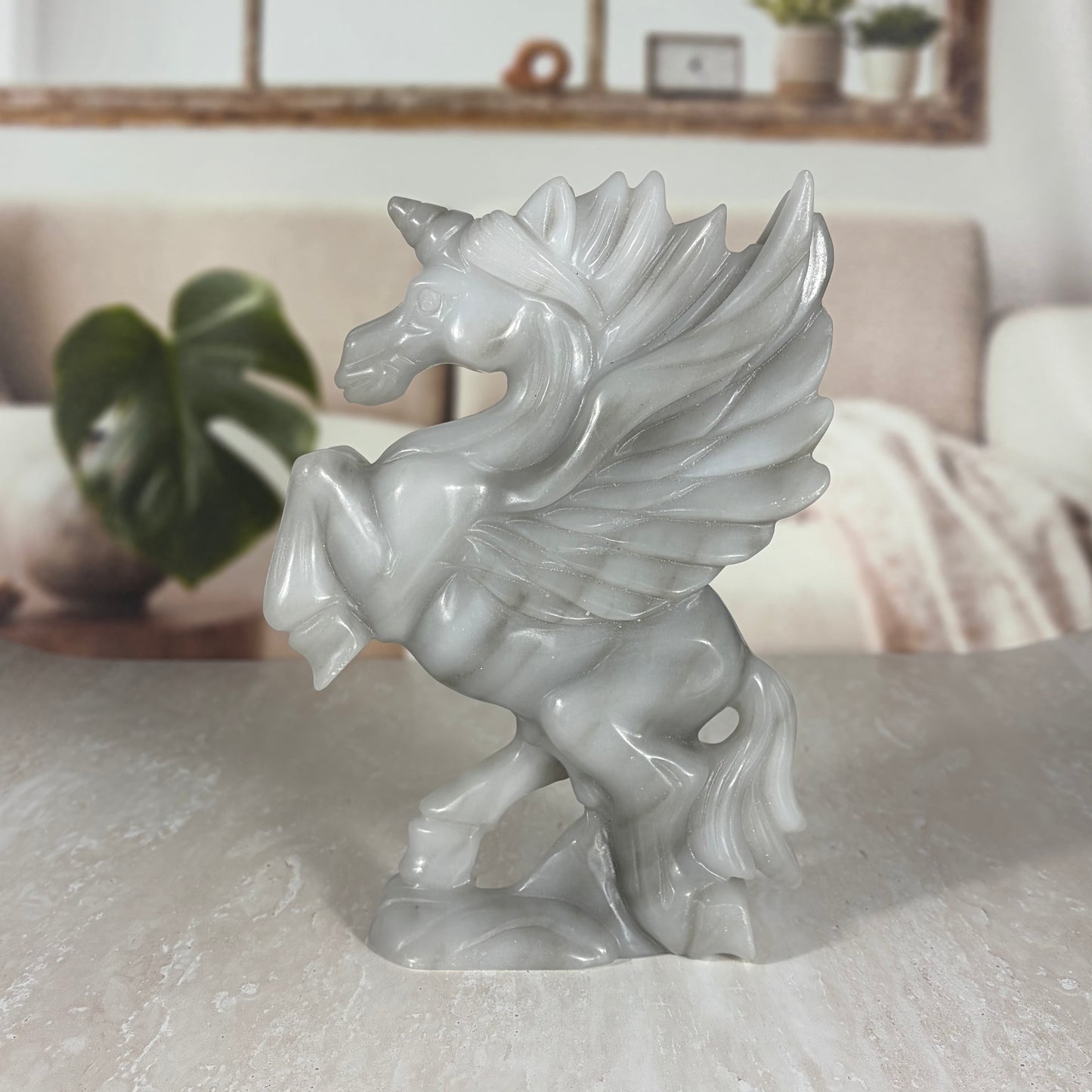 Jasper carved unicorn